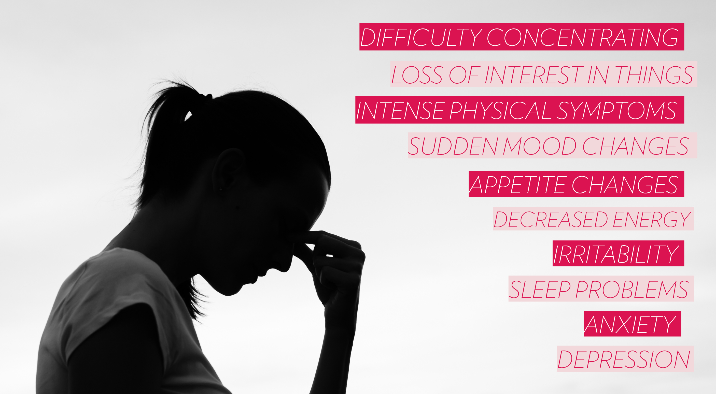Premenstrual Dysmorphic Disorder infographic
