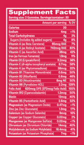 mega multivitamin supplement facts